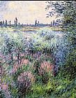 Claude Monet Canvas Paintings - A Spot On The Banks Of The Seine